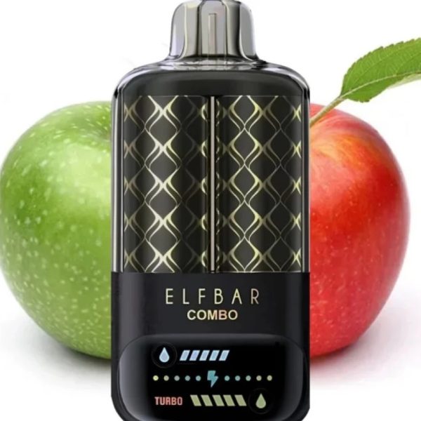 ELF BAR COMBO 25000. Green Apple & Double Apple Shisha (Яблуко & Анісове Яблуко)