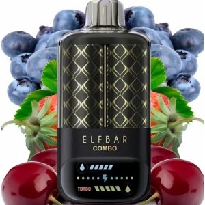 ELF BAR COMBO 25000. Blueberry Sour Raspberry & Cherry (Чорниця Кисла Малина & Вишня) .Перемикання смаків.