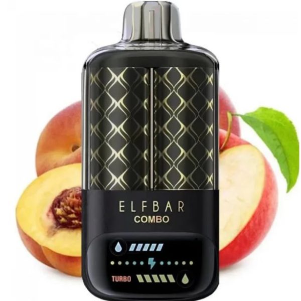 ELF BAR COMBO 25000. Apple & Juicy Peach (Яблуко & Соковитий Персик). Перемикання смаків.