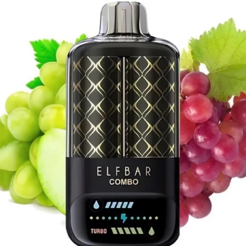 ELF BAR COMBO 25000. Green Grape & Grape (Зелений Виноград & Виноград) ELF BAR COMBO 25000. Green Grape & Grape (Зелений Виноград & Виноград)